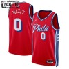 NBA Børn Trøje Philadelphia 76ers Tyrese Maxey 0 2022-23 Jordan Statement Edition Rød Swingman NBA Børn Trøje Philadelphia 76ers Tyrese Maxey 0 2022-23 Jordan Statement Edition Rød Swingman